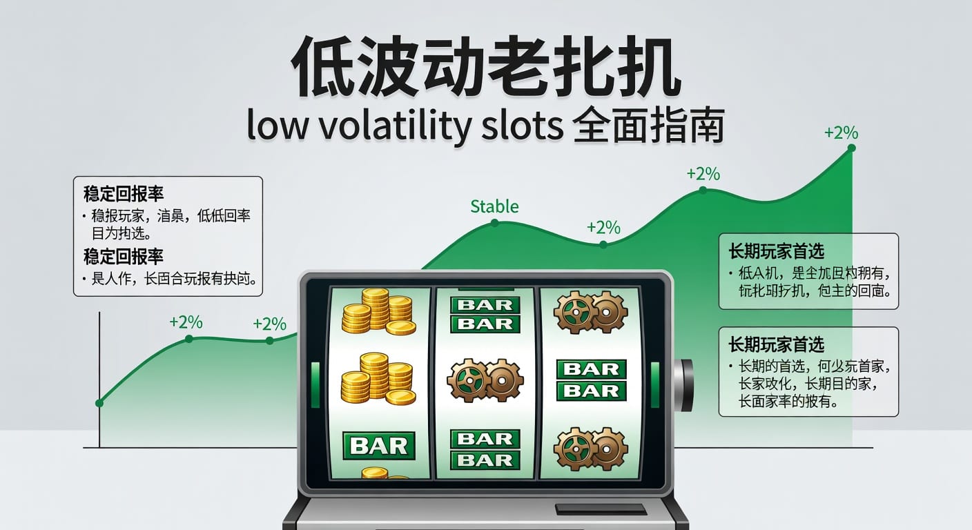 低波动老虎机 low volatility slots：玩法与选机指南2026年